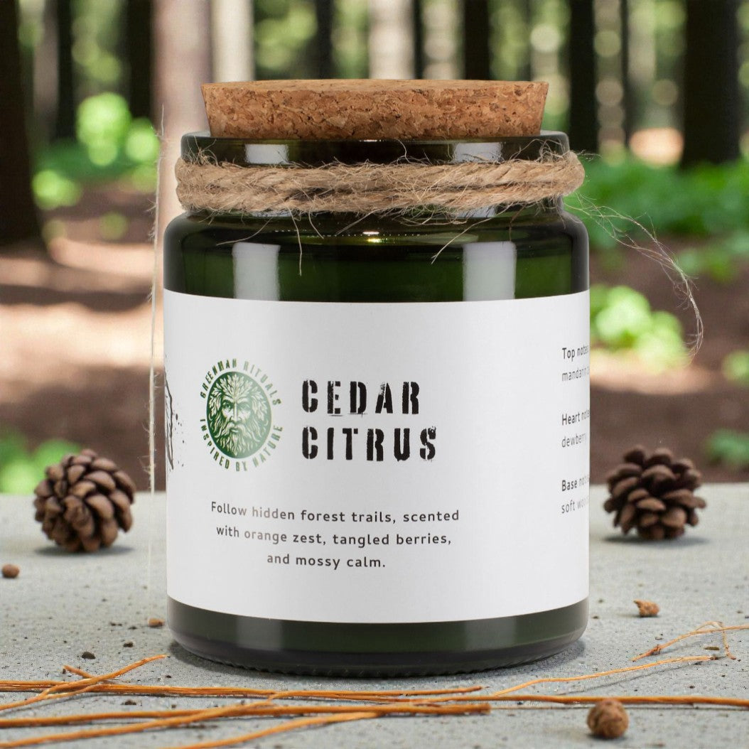 Greenman Woodwick sójová sviečka – céder citrus