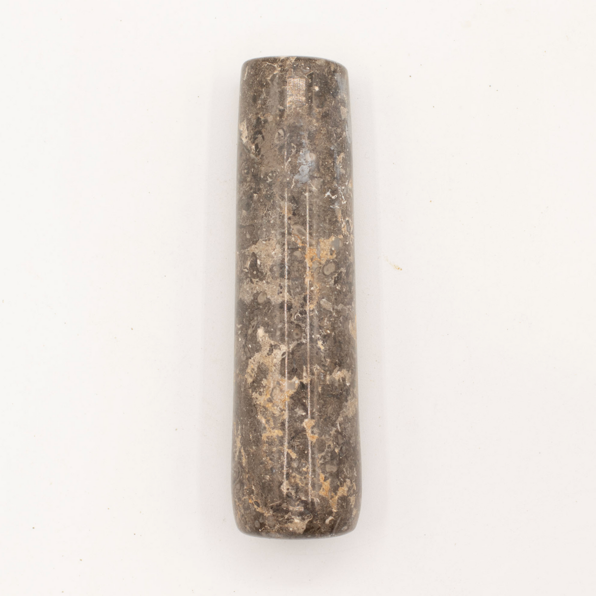 Натуральный декоративный пестик и ступка из речного камня — большой (примерно 15x12 см)