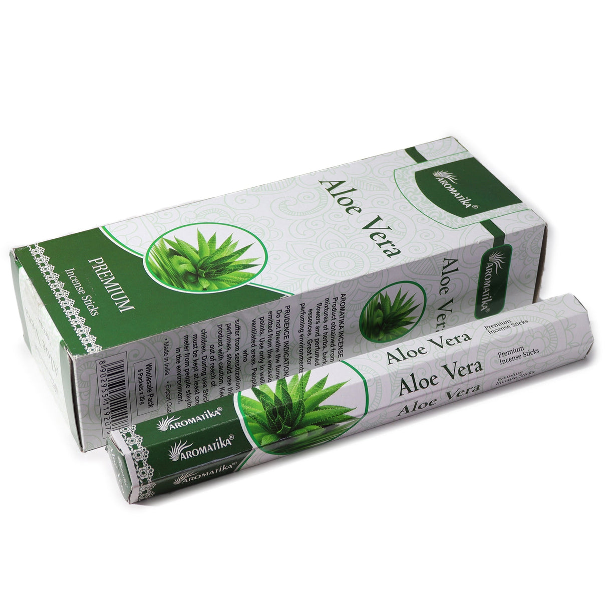 Aromatika Charcoal Free Hex Incense - Aloe Vera - SHAMTAM.COM