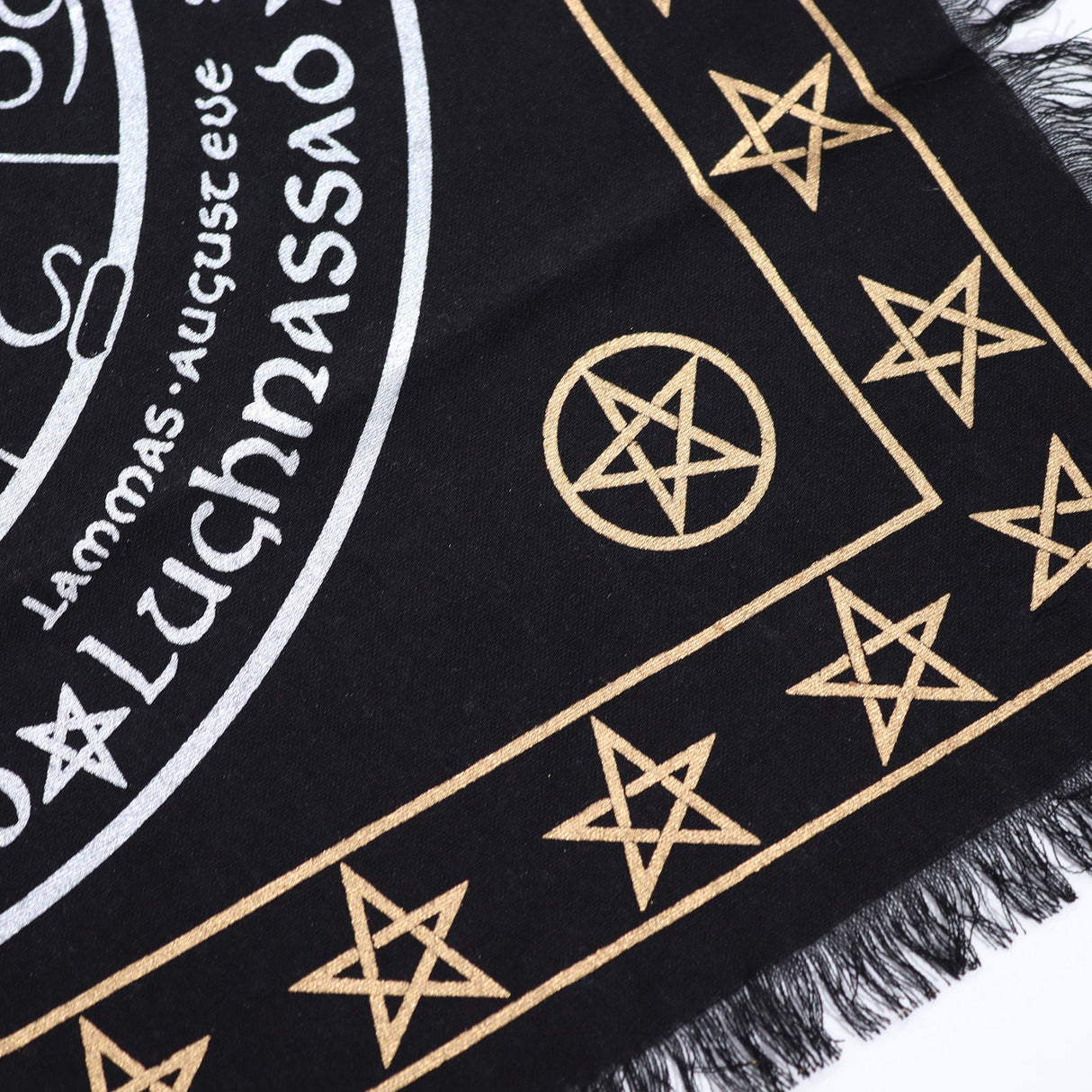Esoteric Fringed Altar Cloth - Life Death Rebirth - SHAMTAM.COM