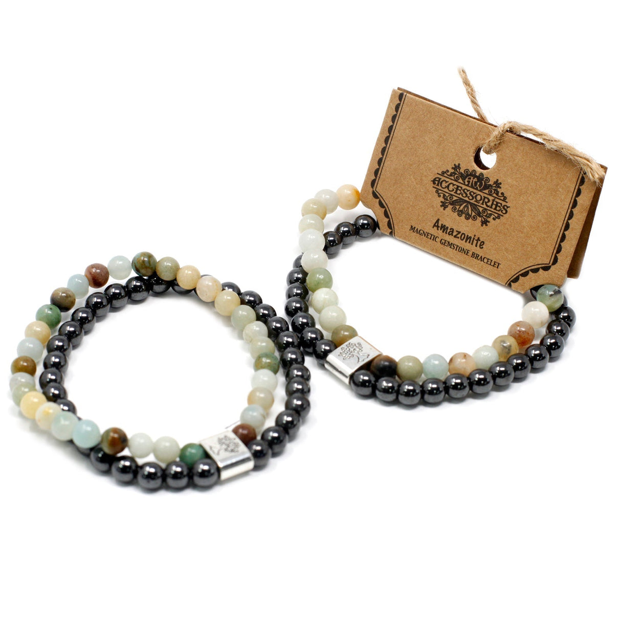 Amazonite Bracelet - Magnetic Gemstone Crystal - SHAMTAM.COM