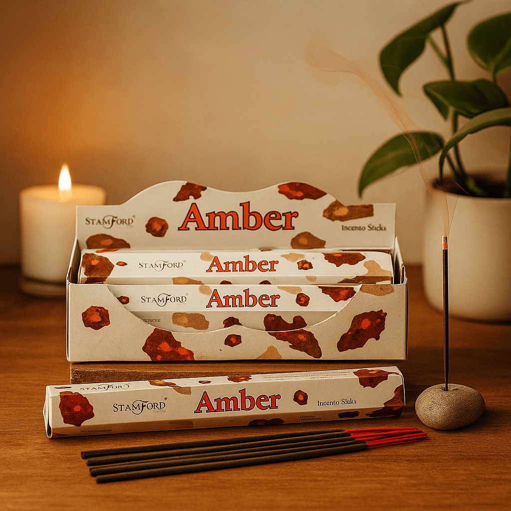Amber Incense Sticks 20 Count - SHAMTAM.COM