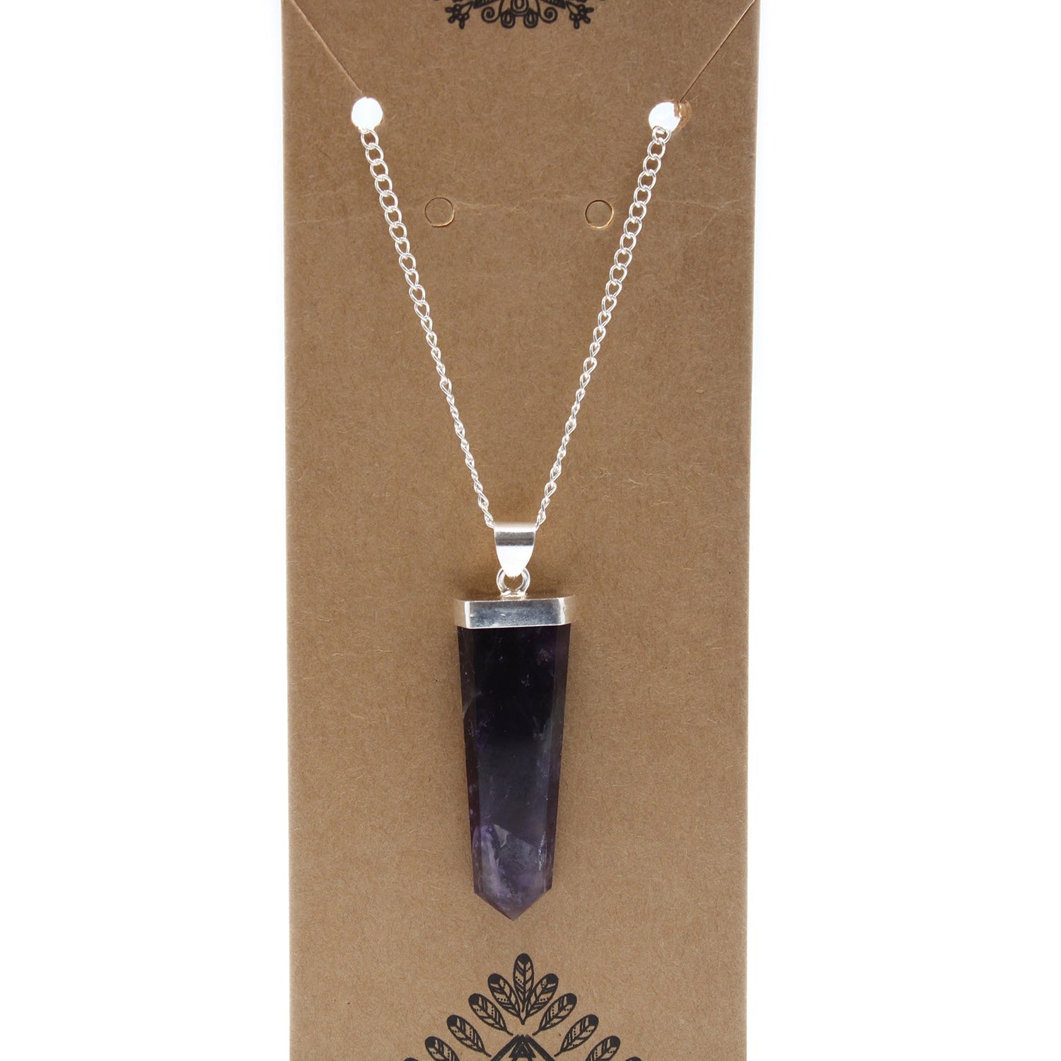 Amethyst Pendant Crystal Gemstone Flat Pencil - SHAMTAM.COM