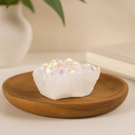 Angel Aura Quartz Cluster Small Man Made - SHAMTAM.COM