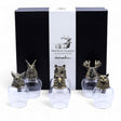 Antique Bronze Animal - Head Shot Glass Set 5x50ml - SHAMTAM.COM