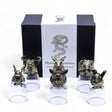 Antique Bronze Animal Shot Glasses Set 50ml (6) - SHAMTAM.COM