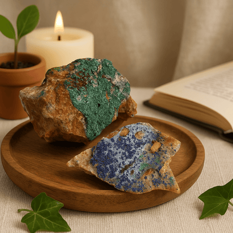 Azurite Malachite Mineral Specimens, About 20 Pieces - SHAMTAM.COM