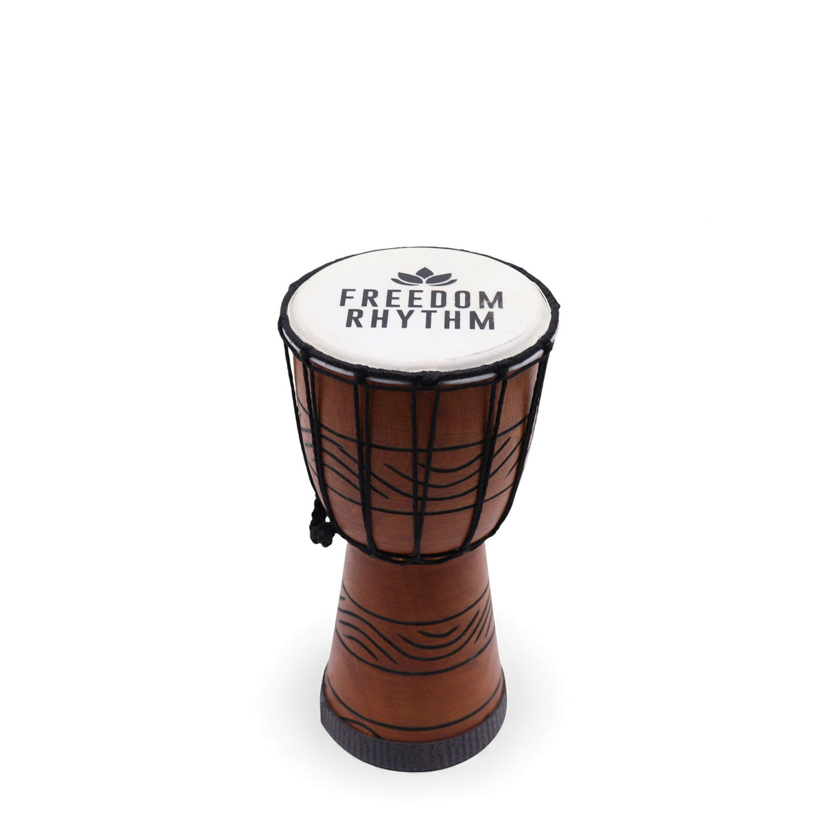 Μικρό Επαγγελματικό Ντέφι Djembe – Ρυθμός Ελευθερίας (υψηλός) – Μικρό 30cm (15cm Διάμ)