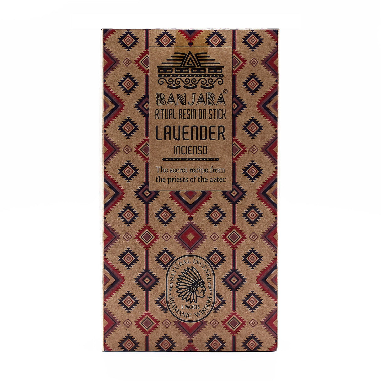 Indiase met de hand gerolde lavendel hars wierookstokjes, 8-pack