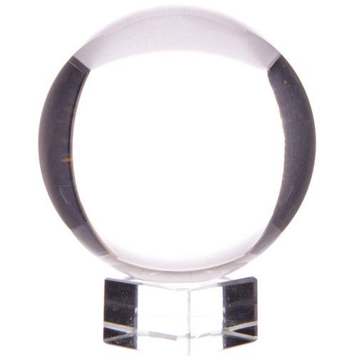Kristallkugel mit Ständer, optisches Glas 200mm