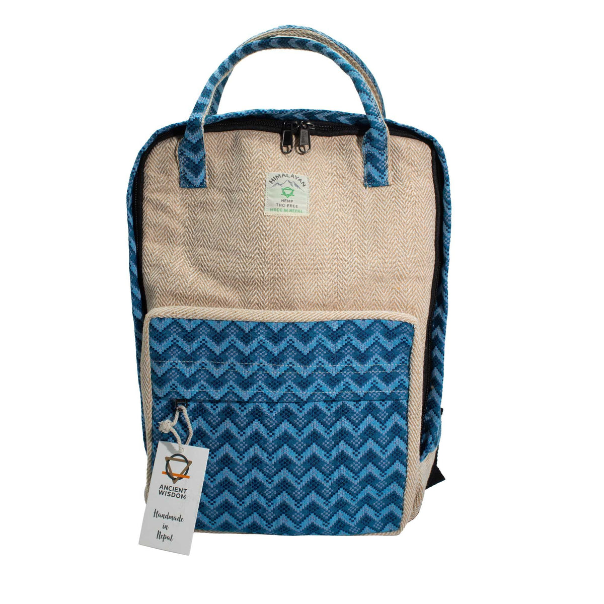Large Kathmandu Backpack – Dhaka Design (39x28x13cm)