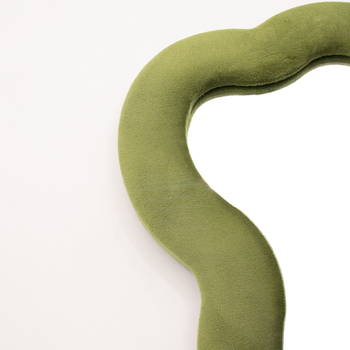 Soft Squiggly Mirror – Large Cloud – Moss Green (33.4x23.5x2.3cm)
