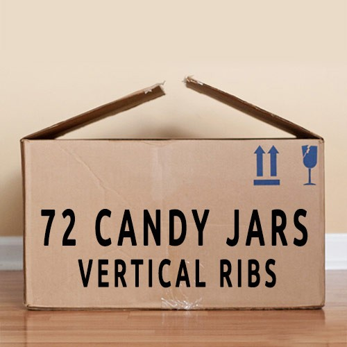 Candy Jar, Vertical Ribs