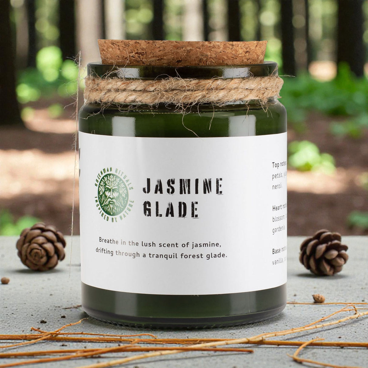 Greenman Woodwick sójová sviečka – Jazmínová lúka