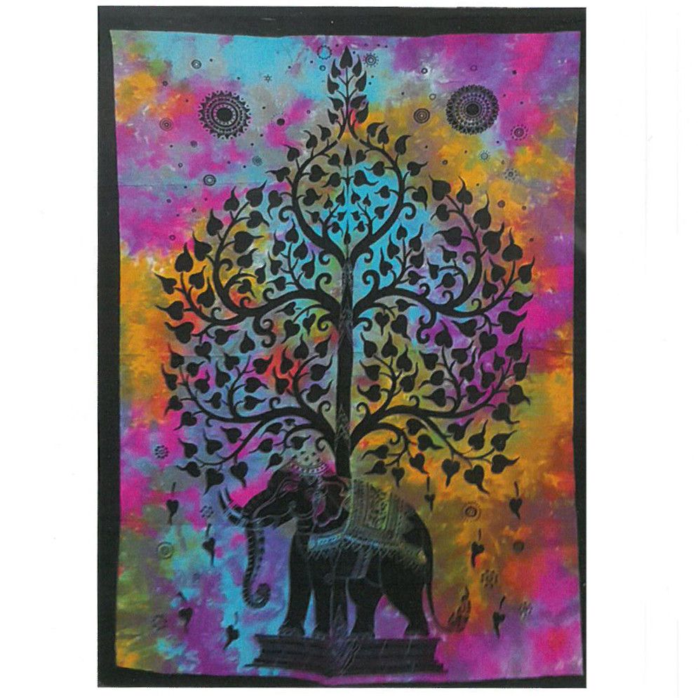 Arte de pared árbol elefante, algodón