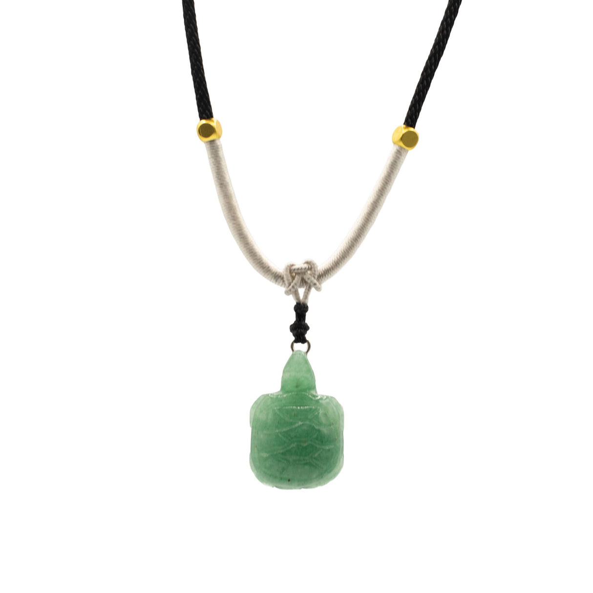 Cord Necklace Gemstone Pendant – Jade Turtle