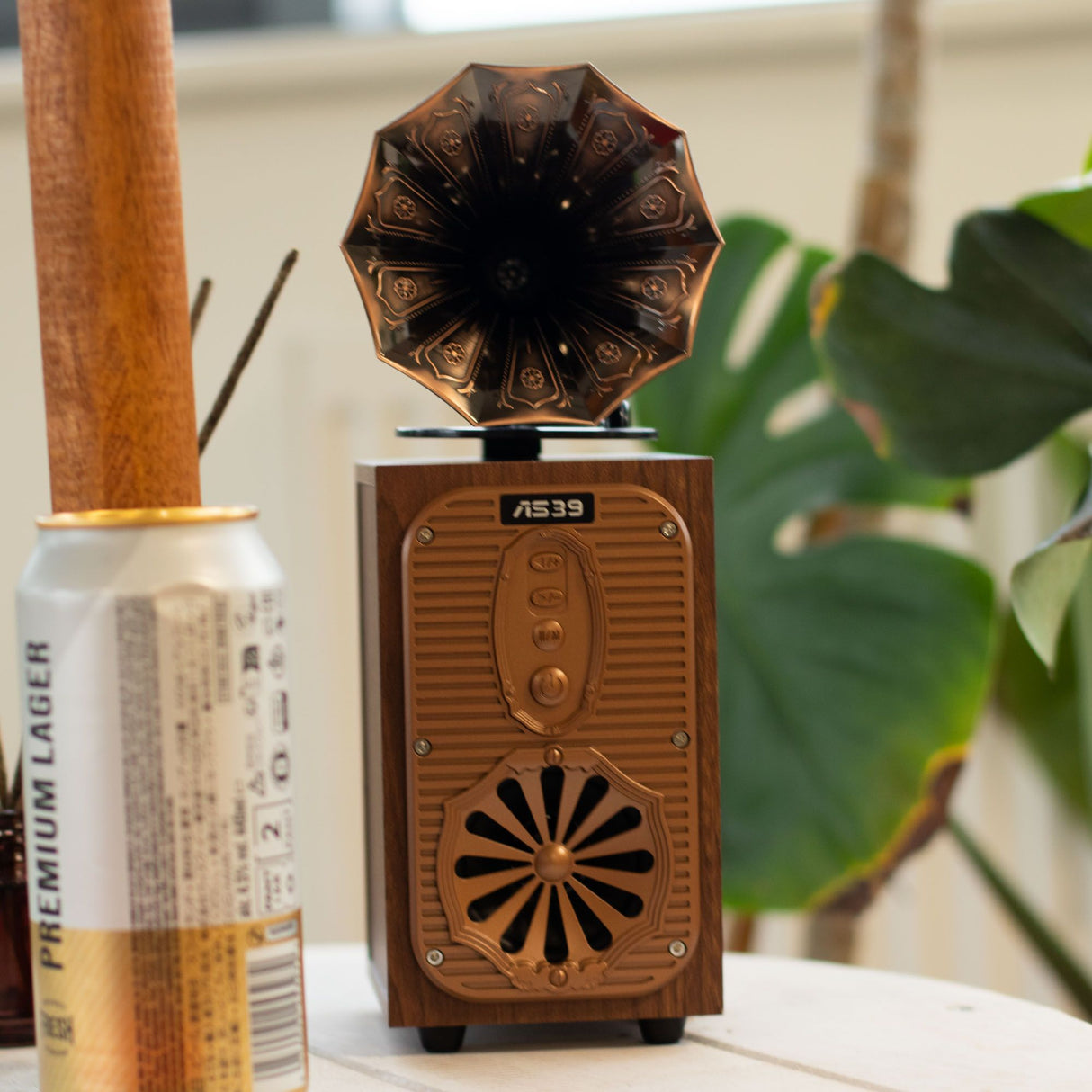 Retro Tall Gramophone Speaker (Extra Loud) – Bluetooth – 8 watt, Bluetooth Speaker