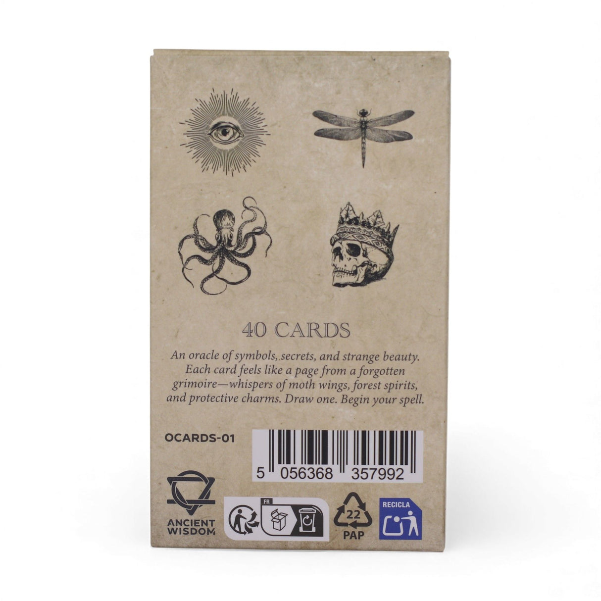 Veštecké karty Kniha kúziel - Balíček čarodejníctva