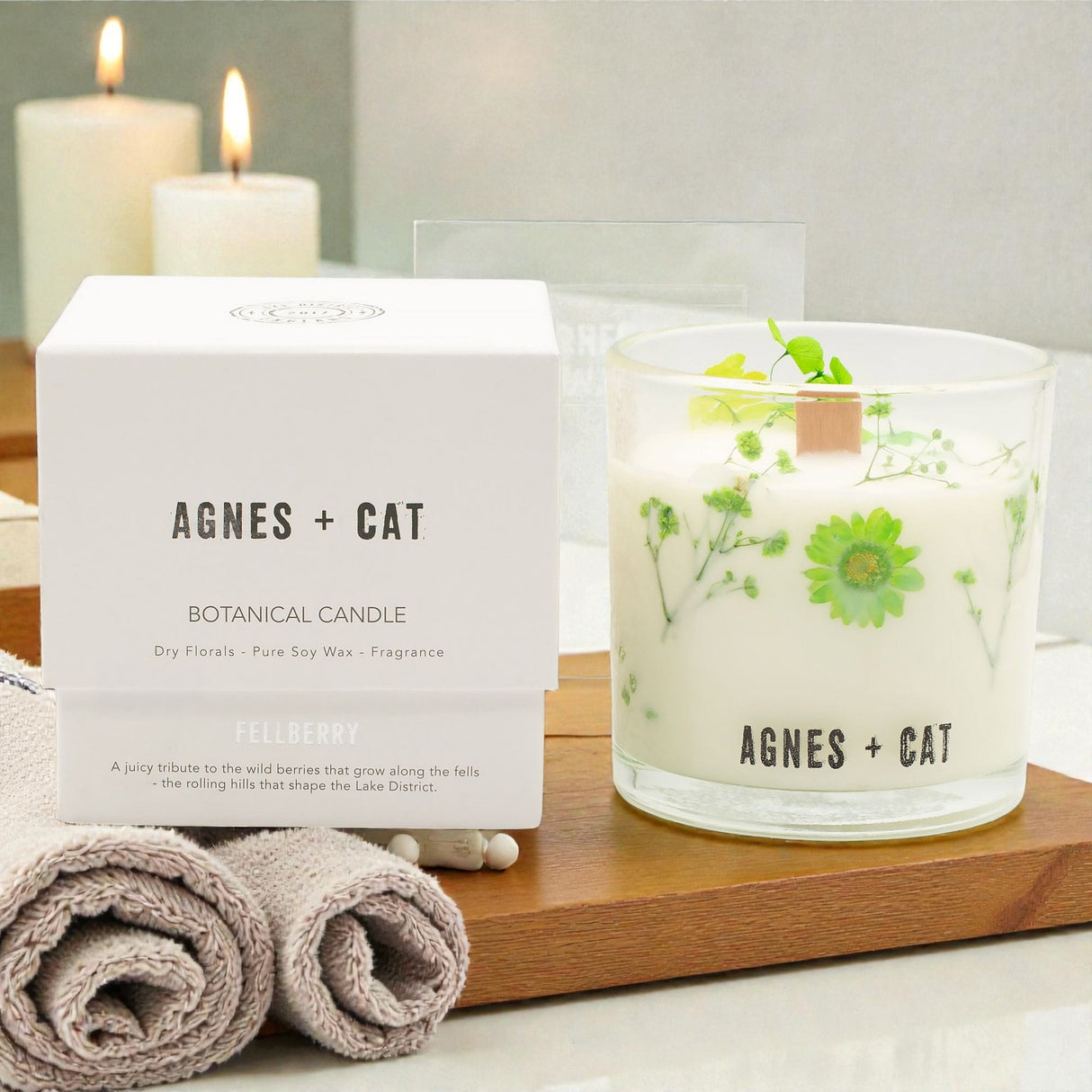 Agnes + Cat botanická sójová sviečka – Fellberry