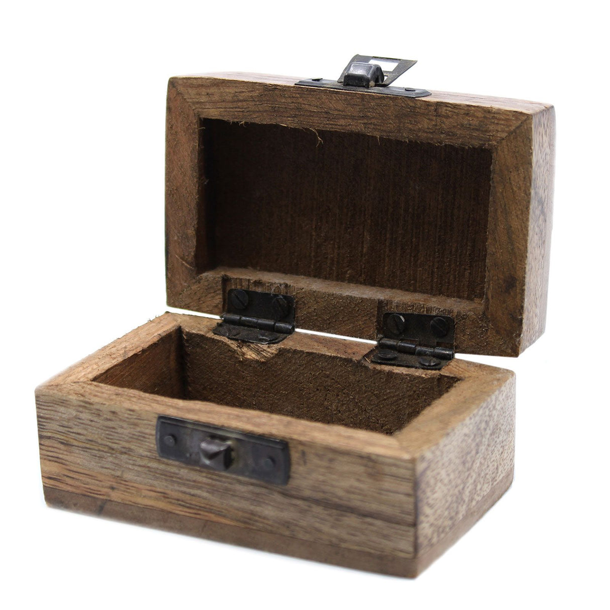 Pill Box Wooden Whitewashed Slavic Design 8.5x5.5x4cm