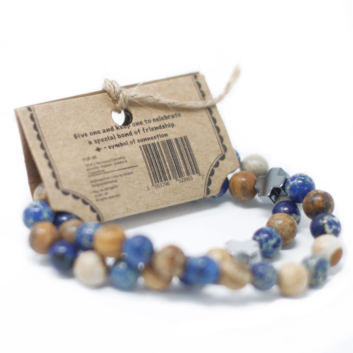 Ensemble de 2 bracelets pour couple Améthyste Quartz Rose