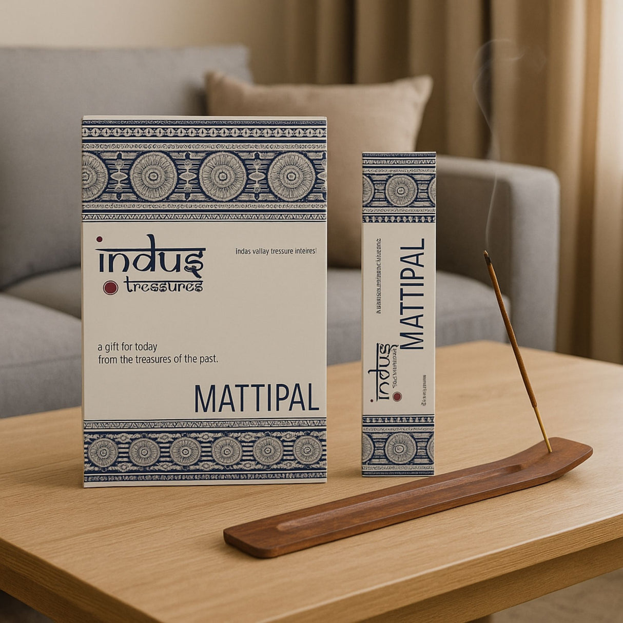 Indus Treasures Mattipal természetes gyanta füstölőpálcikák 15g