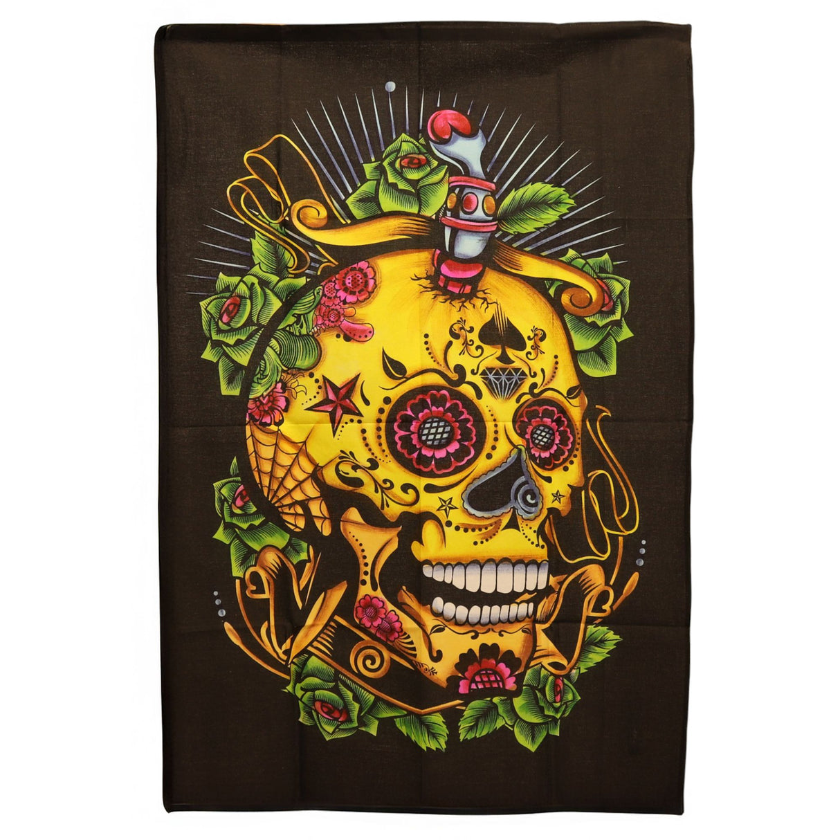Cotton Wall Art (70x110cm) – Day of the Dead Skull
