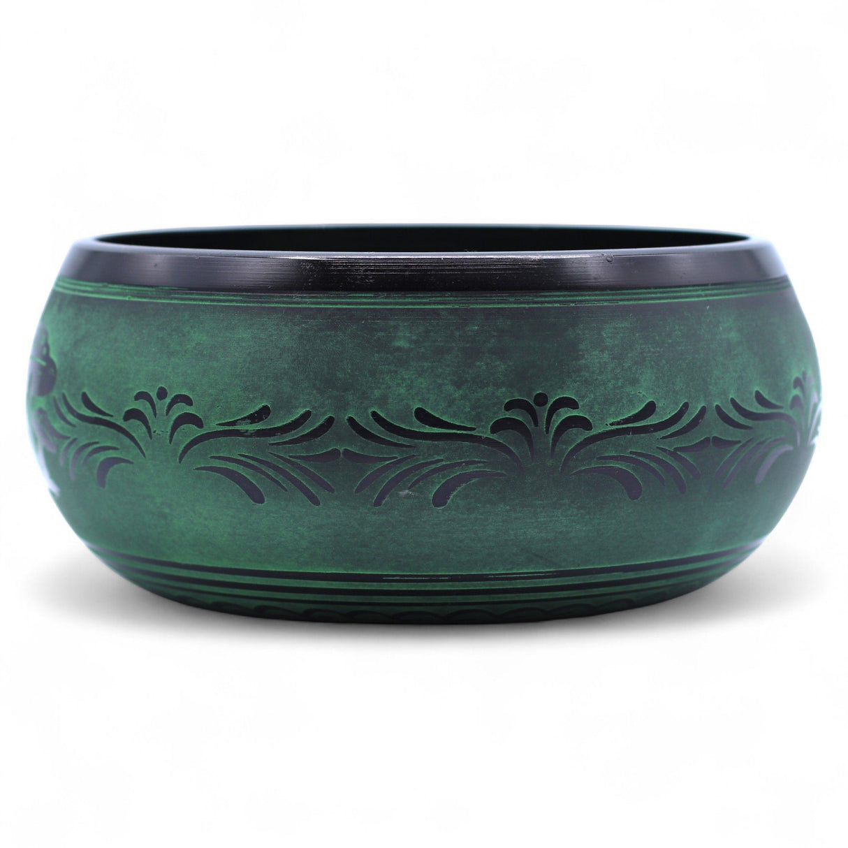 23cm Moss Green Tibetan Singing Bowl, Extra Loud