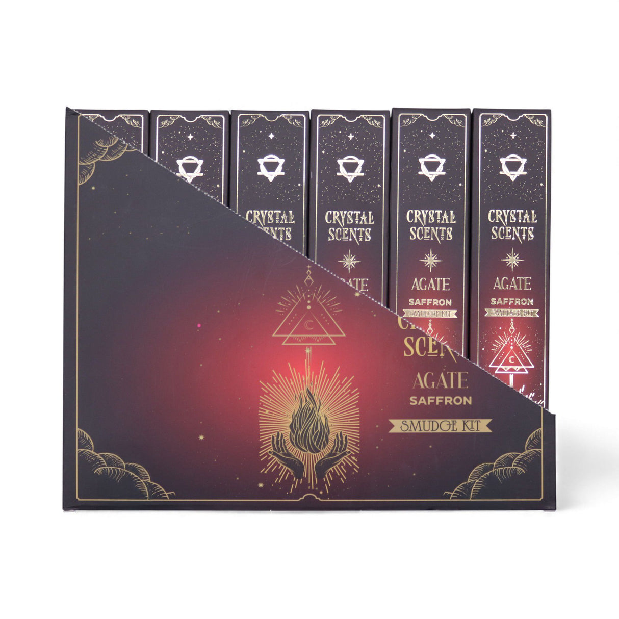 Red Agate Crystal Scents Smudge Incense – Saffron