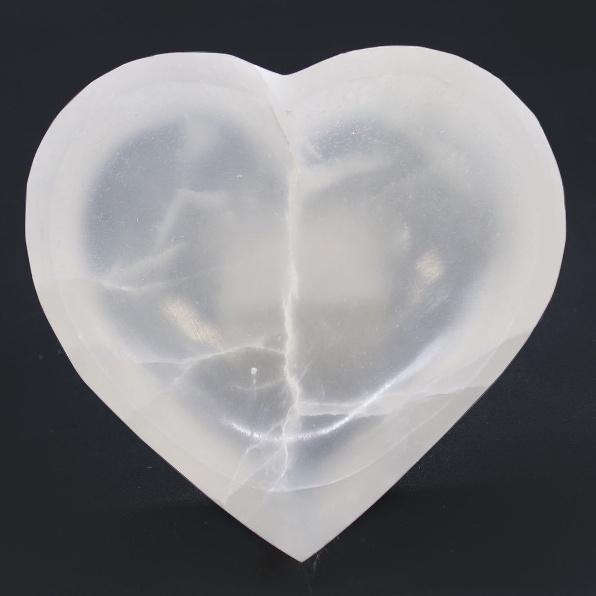 Selenite Heart Bowl 15cm