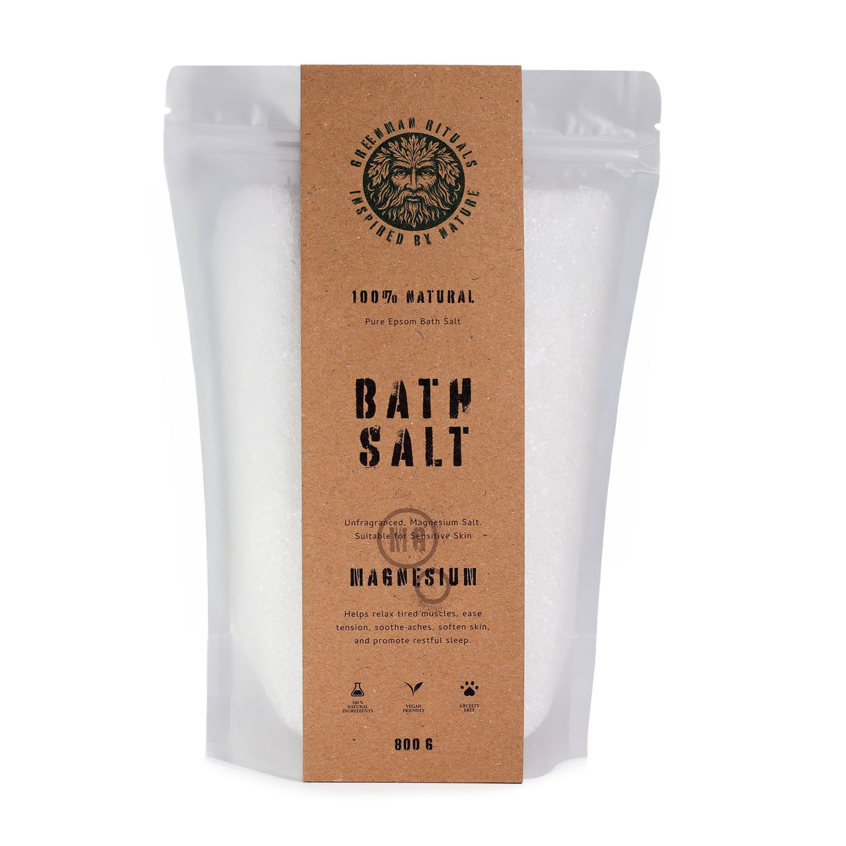 Greenman Rituaalit Magnesium Epsom -kylpysuola – Puhdas Kaava
