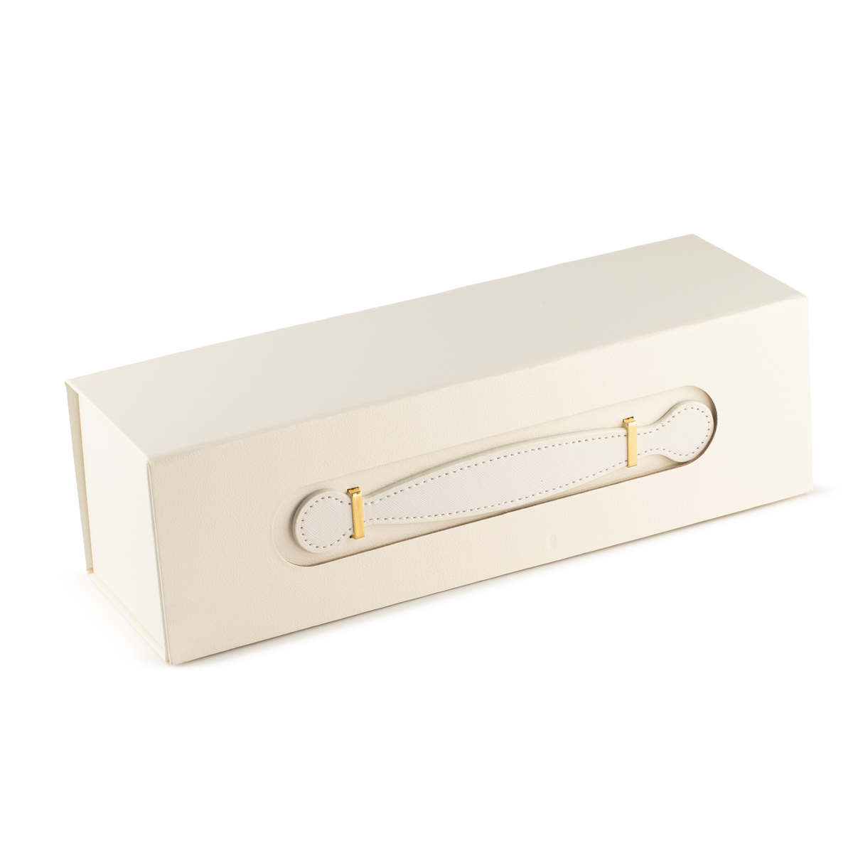 Flat Pack Gift Box - Wine Box Shape (33.5 × 10 × 10.5 cm) - White