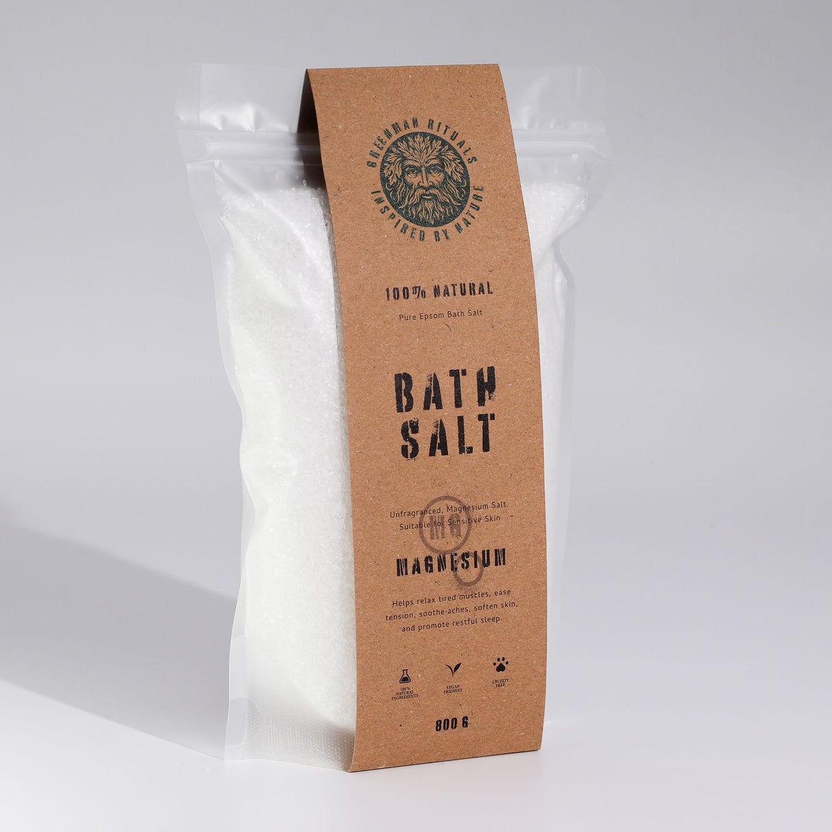 Greenman Rituaalit Magnesium Epsom -kylpysuola – Puhdas Kaava