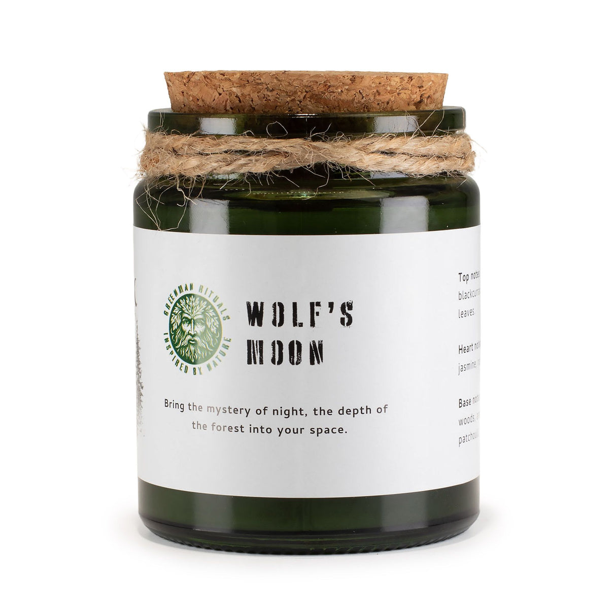 Greenman Woodwick Soy Candle – Wolf's Moon