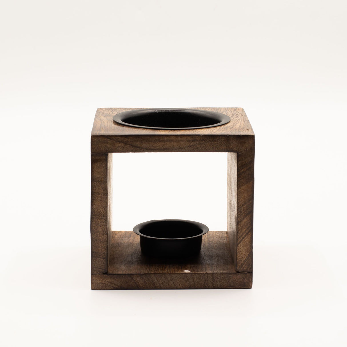 Square Mango Wood Oil Burner – Yin Yang