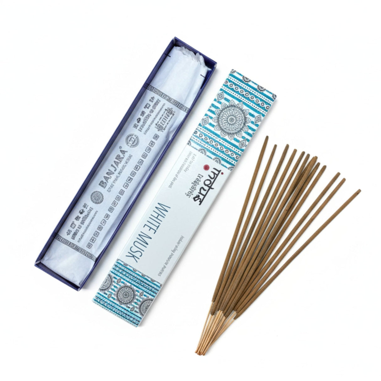 White Musk Incense Sticks 15g Indus Treasures
