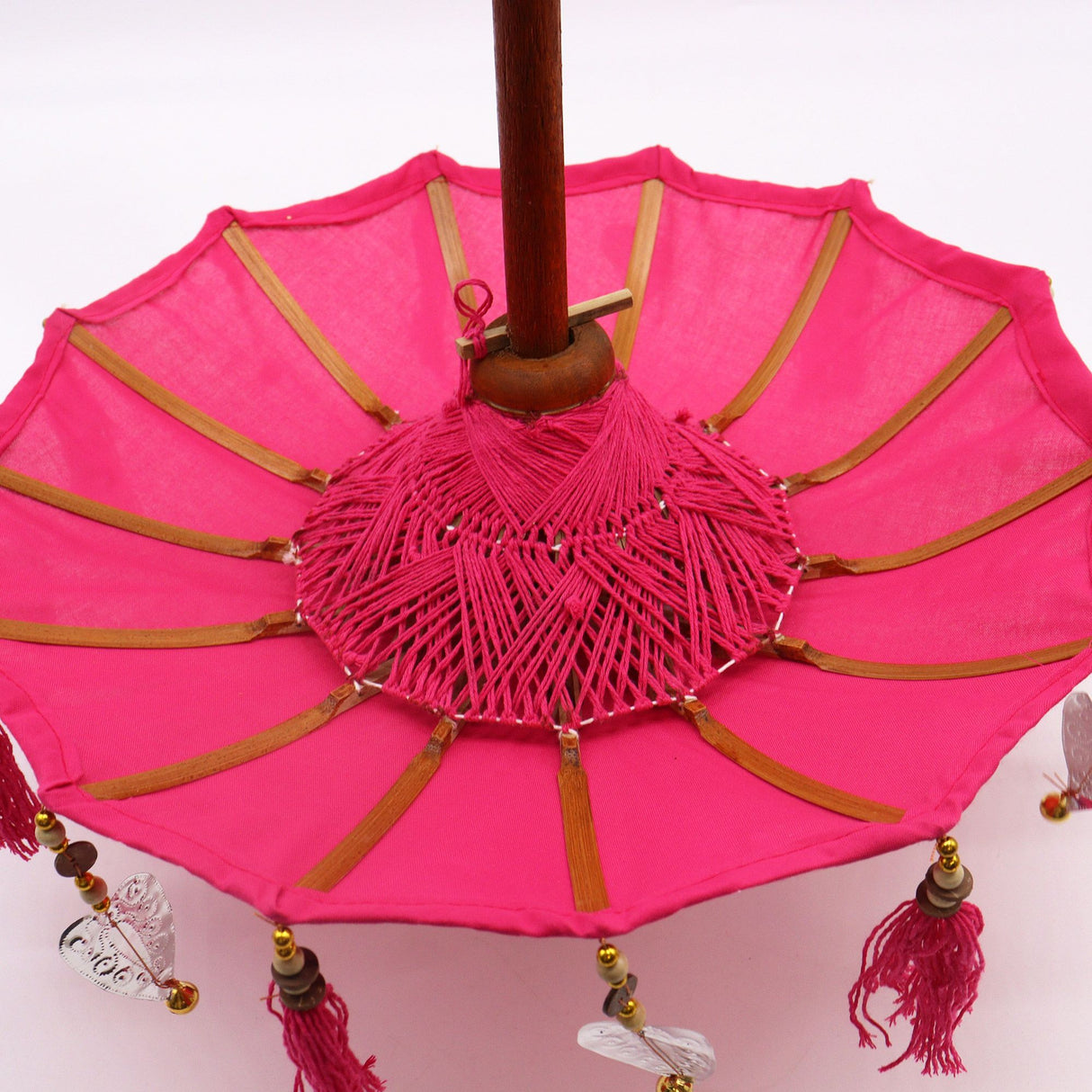 Parasol décoratif rose 40cm