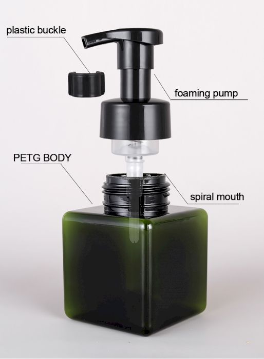 Skummende pumpeflaske 450ml genanvendelig