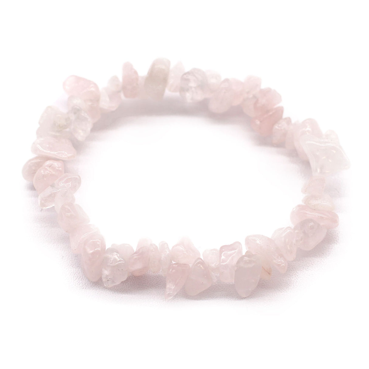 Rose Quartz Crystal Chip Stretch Bracelet