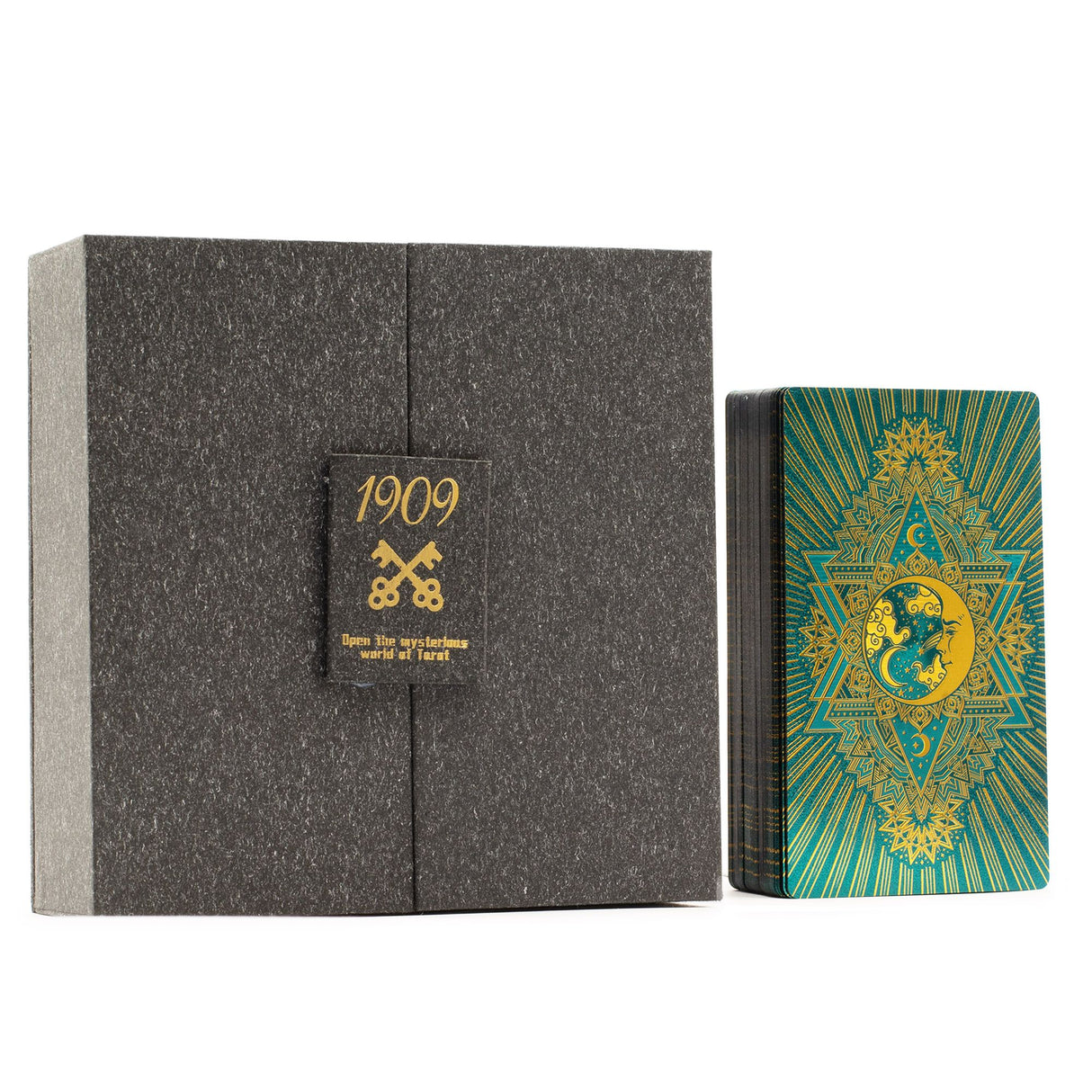 Gold & Turqoice Foil Tarot Card – Gift Set