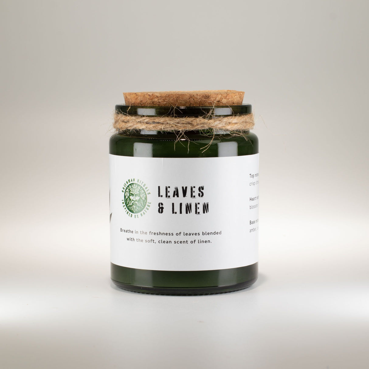 Greenman Woodwick sójová sviečka – Listy a Ľan