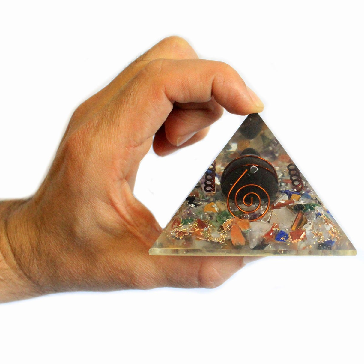 Orgonit Pyramiden Kristall Kupfer Schildkröte, 60mm