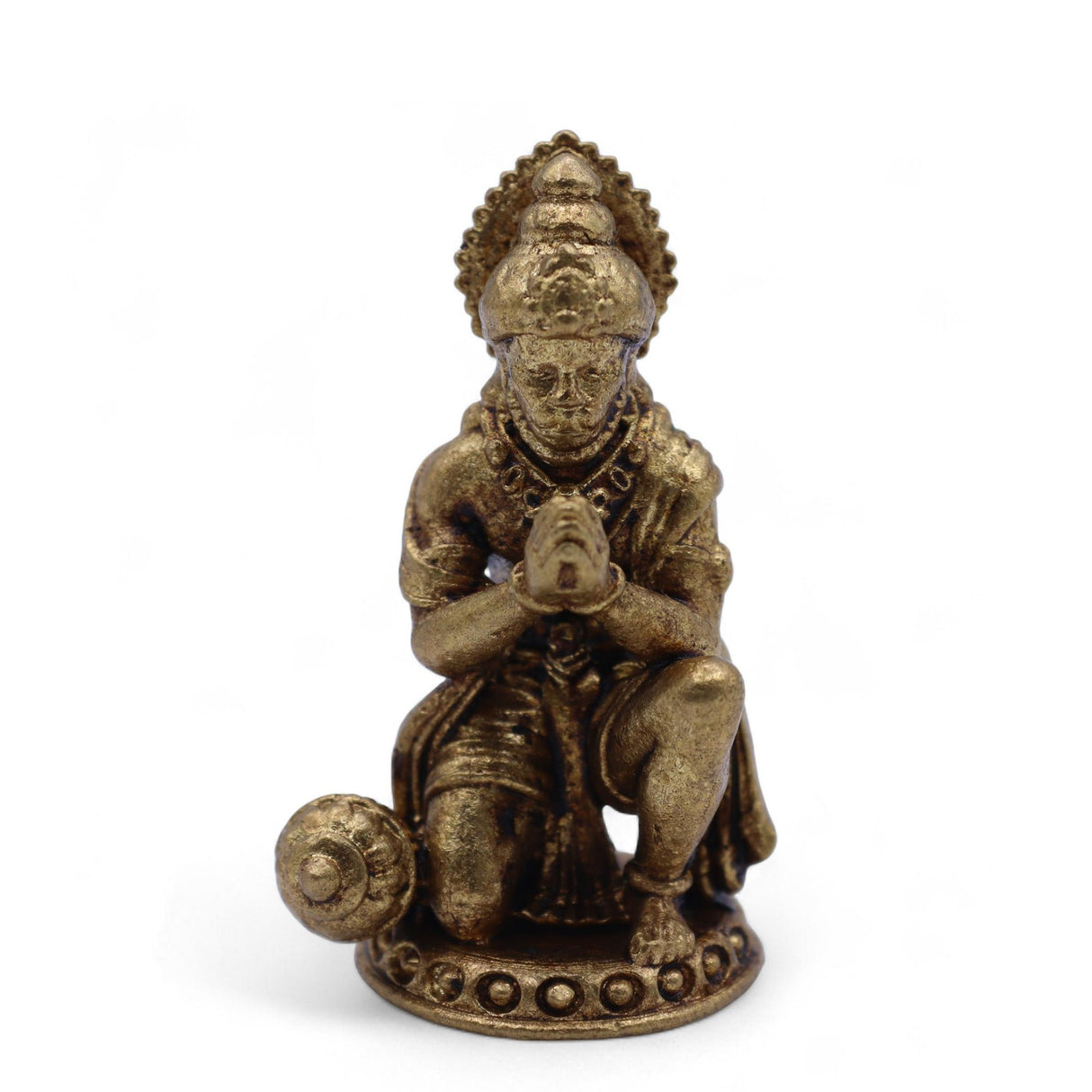 Miniature Brass Hanuman Statue, 36mm 30g
