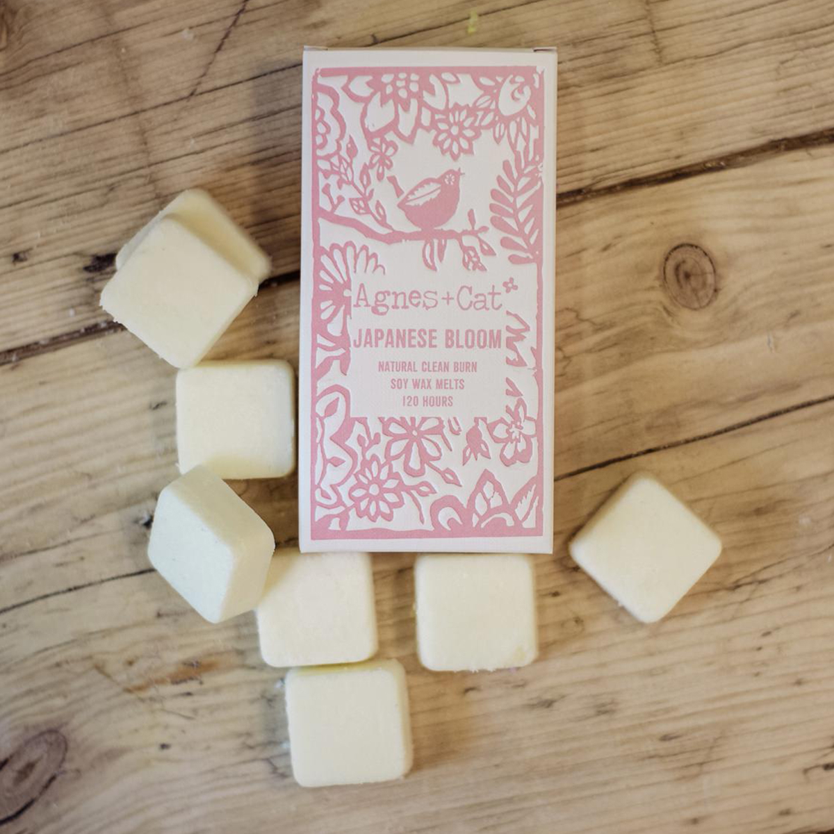 Agnes + Cat Box of 8 Wax Melts – Japanese Bloom