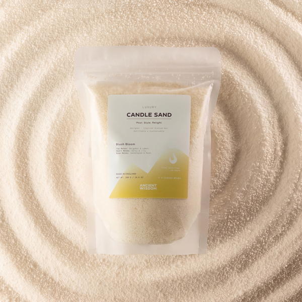 Fragranced Candle Sand - Warm Honey - Blush Bloom - 300g
