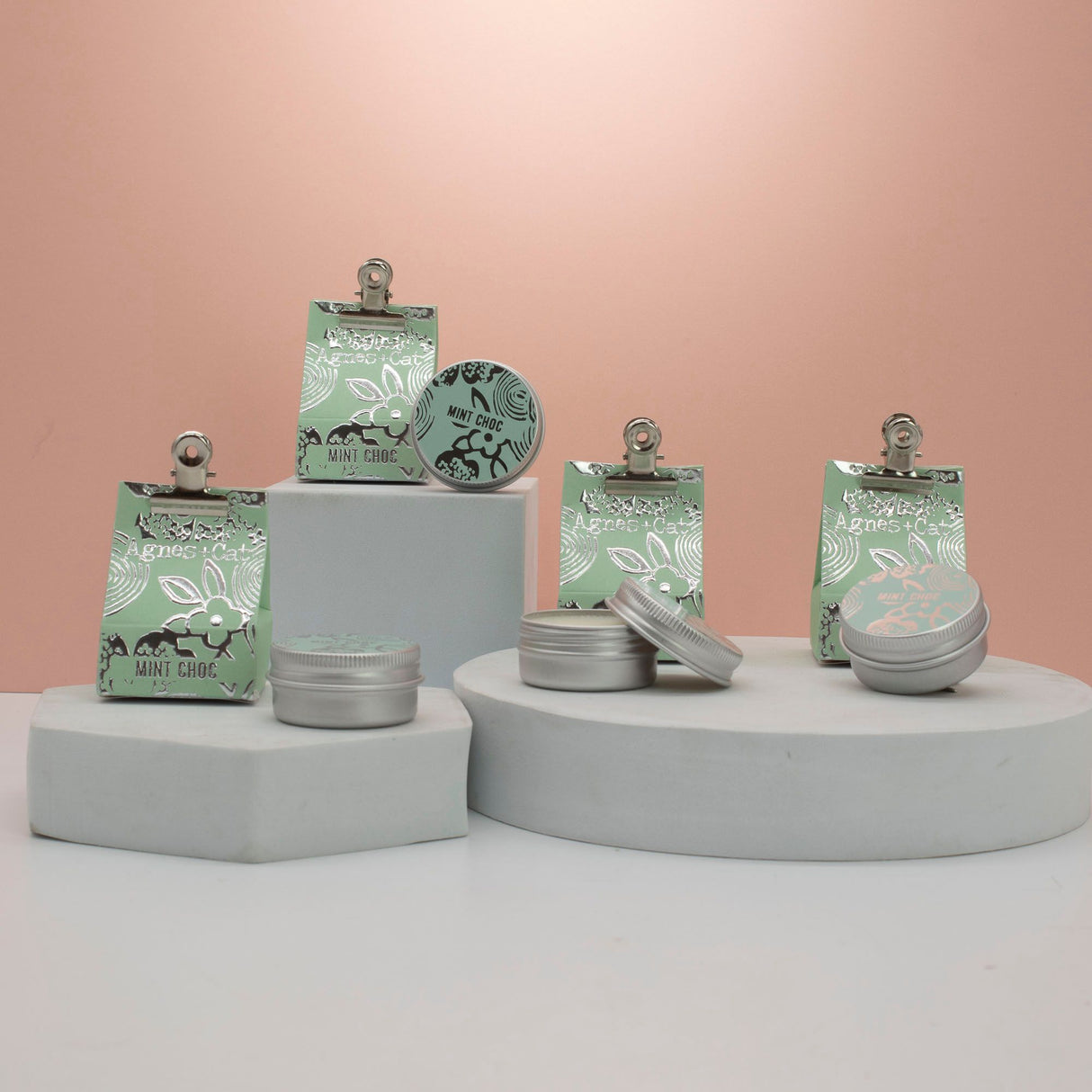 Baume à lèvres, chocolat à la menthe