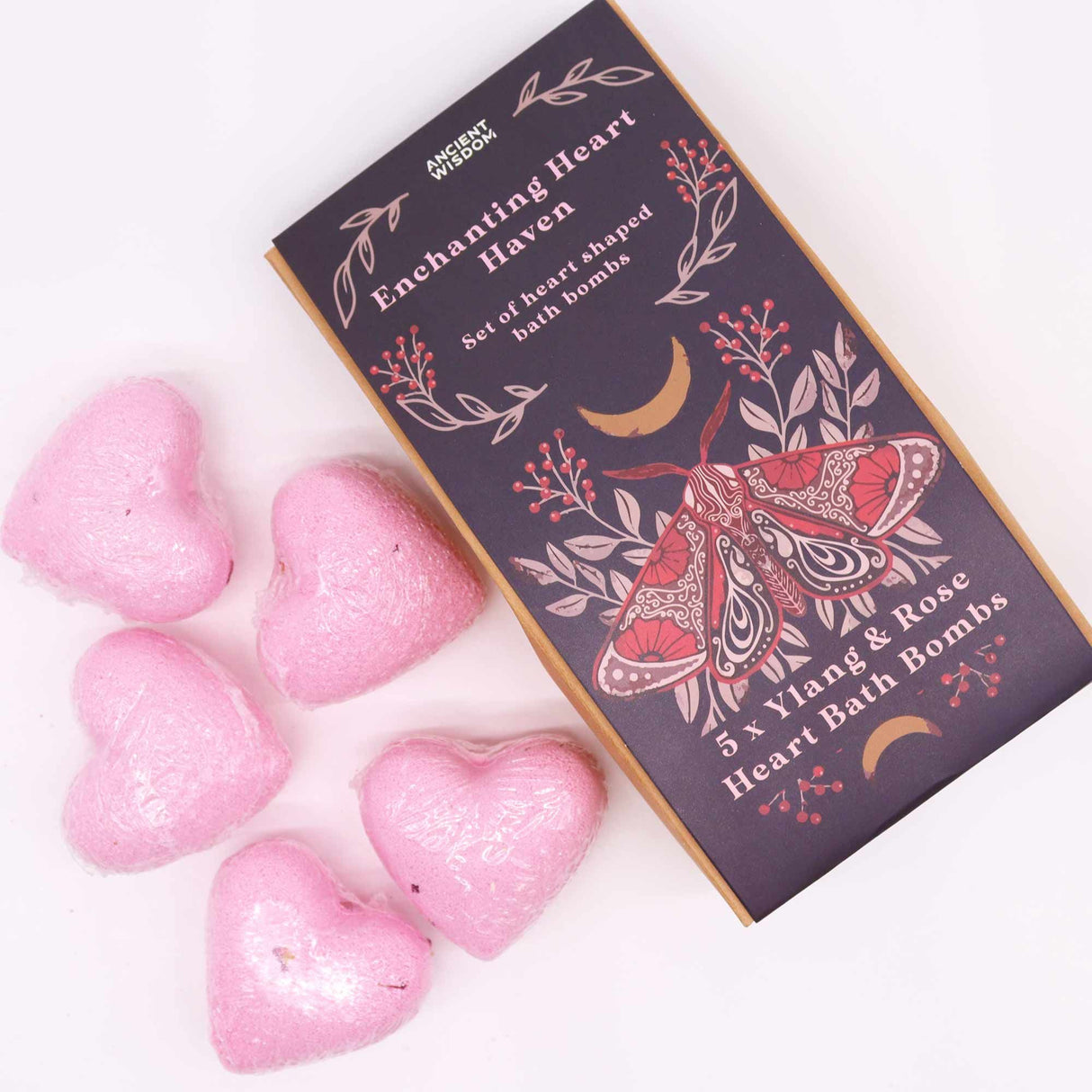 Set Regalo Bombe da Bagno Cuore 5 Pezzi