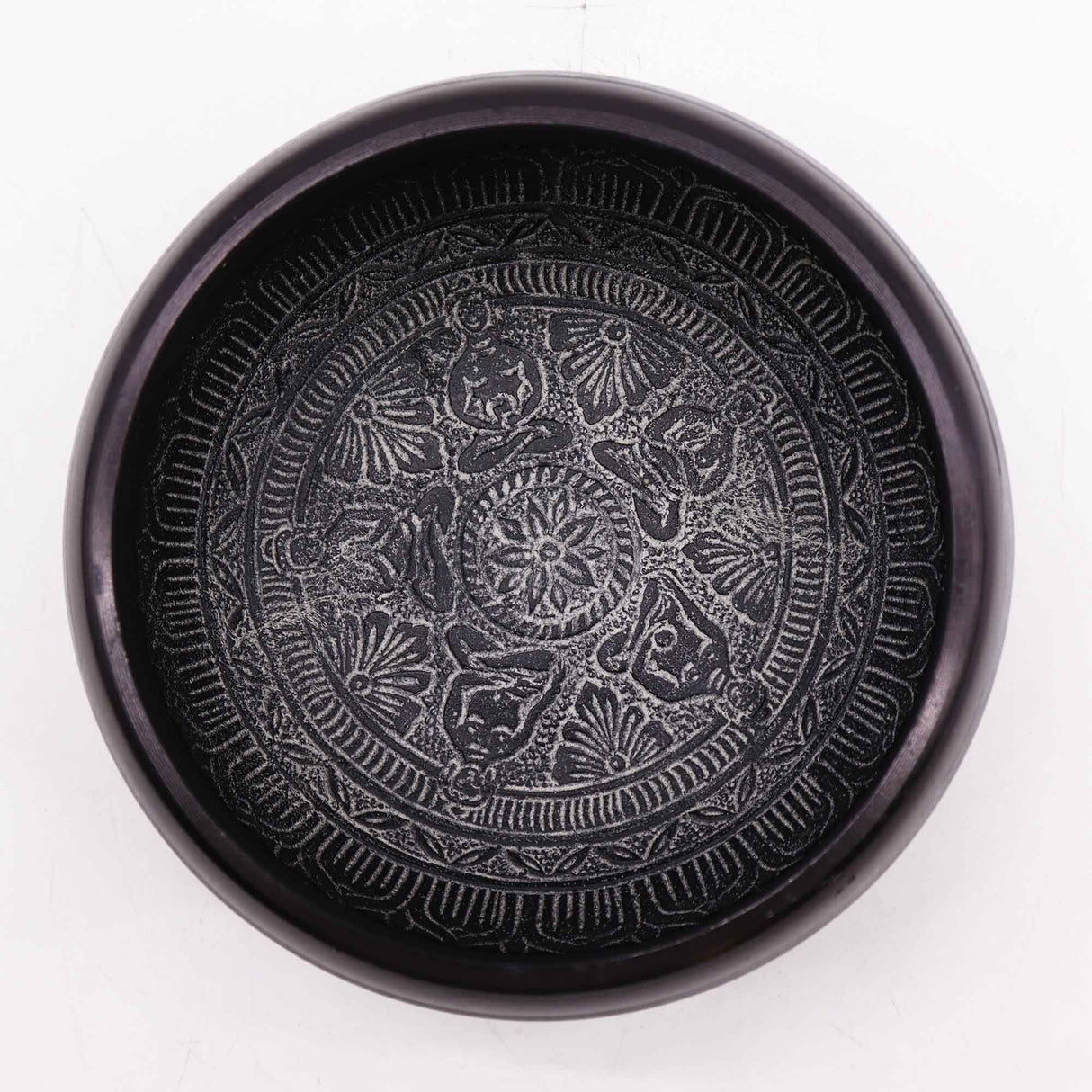 Cuenco tibetano Om Five Buddha Earth Powder 16 cm
