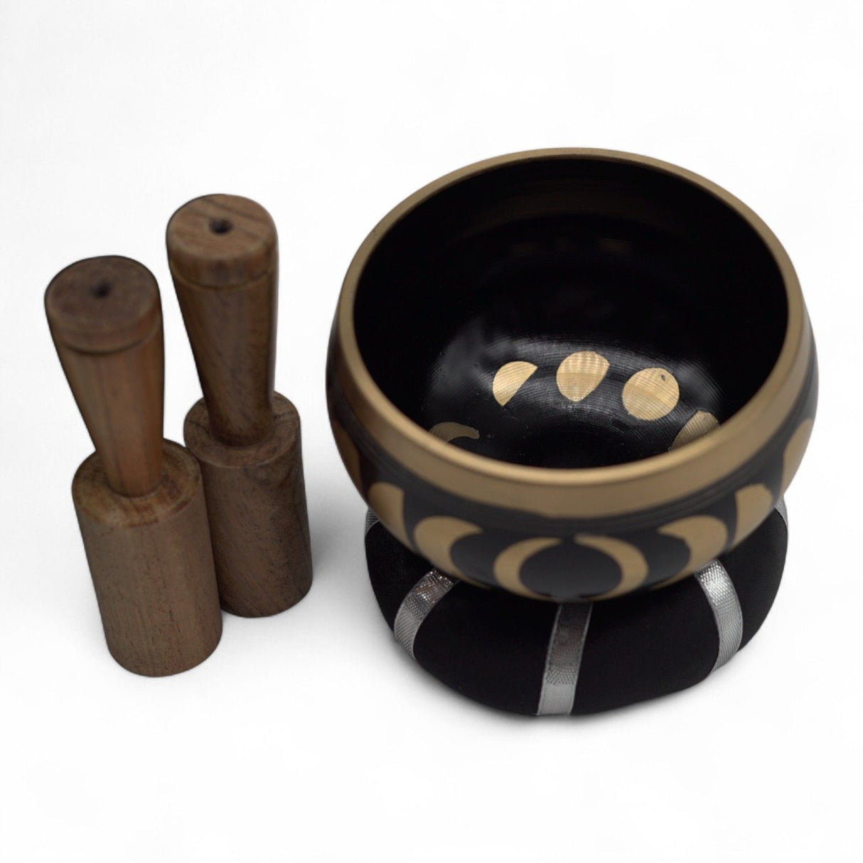 Singing Bowl Set Moon Phase Black 10.7cm