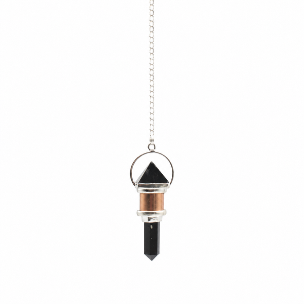 The Night Watcher - Kombinationsstykke Kobber Pendul - Obsidian